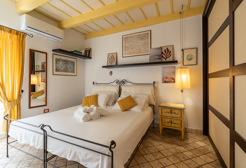 Spacious bedroom interior